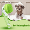 Silicone Pet Bath Brush with Shampoo Dispenser