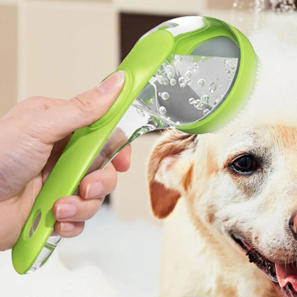 Silicone Pet Bath Brush with Shampoo Dispenser