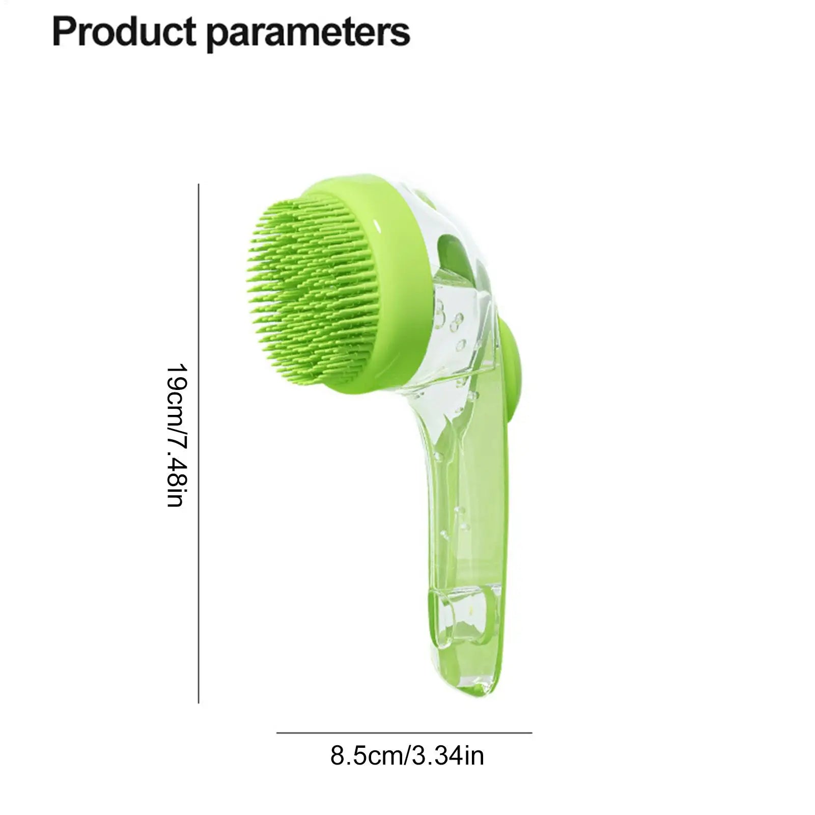 Silicone Pet Bath Brush with Shampoo Dispenser